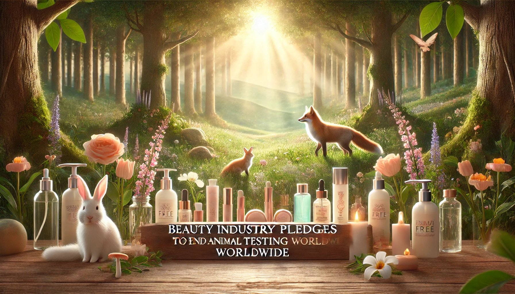 صناعة الجمال تتعهد بإنهاء اختبار الحيوانات في جميع أنحاء العالم: عصر جديد للجمال الأخلاقي